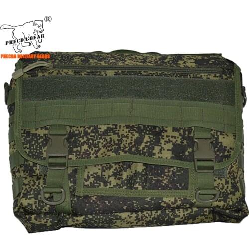 Russia army camouflage military messenger bag tactical cross-body bag EDC military laptop bag 14 inch tactical sling bag durable