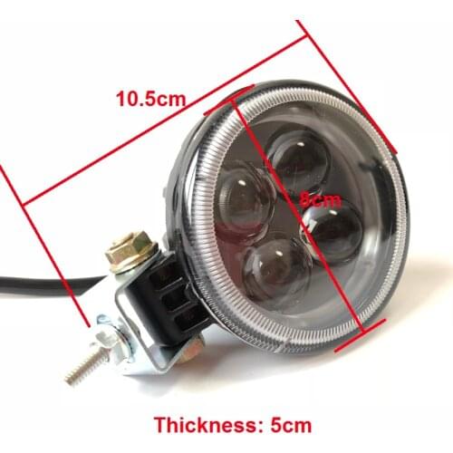 Motorcycle Bicycle Round Headlights Four Led Work Light for Harley Bobber Honda Yamaha Kawasaki Cafe Racer Spot Light