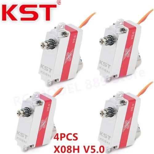 KST X08H V5.0 8.4V 2.8kg 0.09sec Servo Coreless Motor Glider Servo Motor Car Robot Arm Boat Helicopter