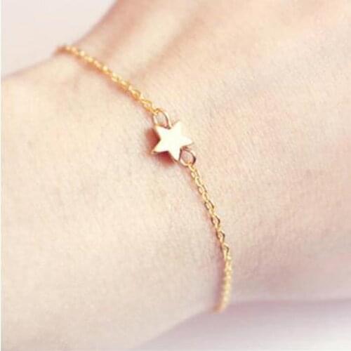 European and American fashion accessories fashionable and simple luxury classic casual pentagram women bracelet