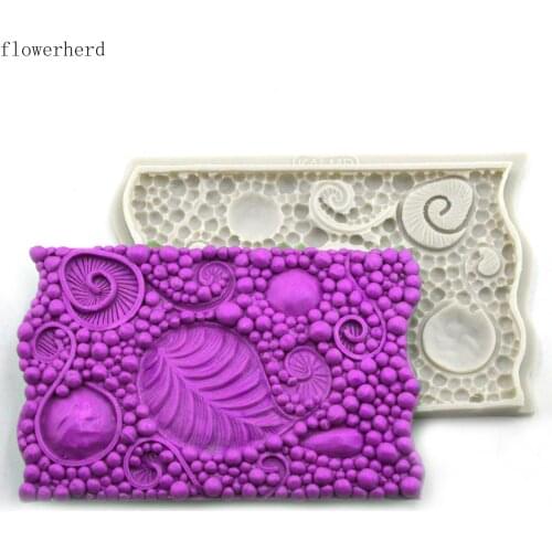 New Cake Decorating Tools Birthday Supplies Jewelry Series Pearl Chain Diamond Silicone Mold Leaf Feather Fondant Mold Cake Mold