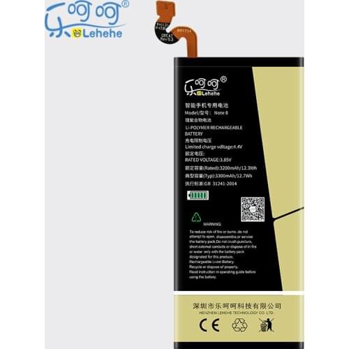 New LEHEHE Battery for Samsung Note 8 N950 N950F N950U N950N EB-BN950ABE Smartphone Replacement Batteries 3300mAh with Tool Gift