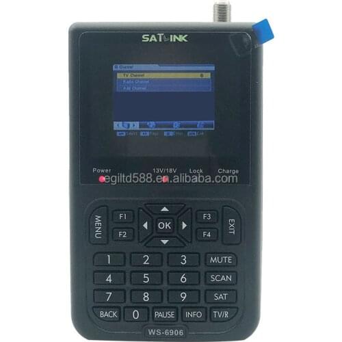 Original Satlink WS-6906 Satellite Finder 3.5" DVB-S FTA 6906 Digital Satellite Meter WS 6906 Satlink