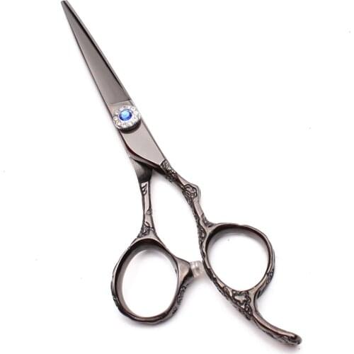 6.0 inch 17.5cm 440C Haircut Scissors Hairdresser‘s Set Thinning Scissors Cutting Shears Plum Handle Salon Hair Scissor
