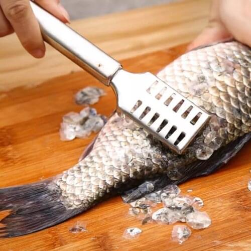Stainless Steel Fish scale remover Fish Scale Remover Cleaner Scraper Kitchen Peeler Tool CF-232