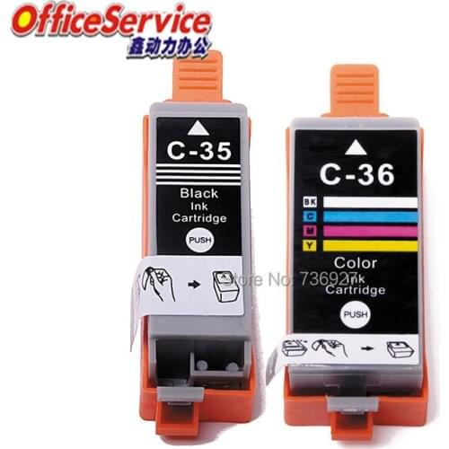 4 Sets Compatible ink Cartridge PGI-35 CLI-36 PGI35 CLI36 For Canon PIXMA IP100B/IP100/IP100 with battery/mini260/320 printer