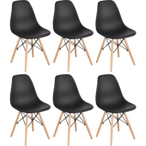 Chair6pcs/set Lounge Bar Chair Modern Bar Stools Dining Chairs Living Room Home Office Kitchen Chair Bar Furniture HWC