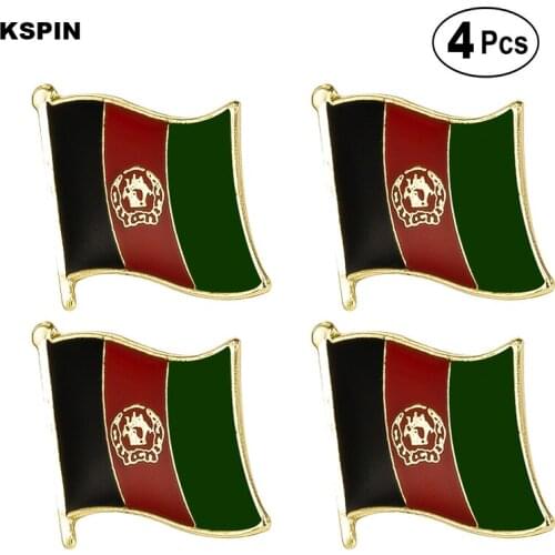 Afghanistan Flag Pin Lapel Pin Badge Brooch Icons 4pcs
