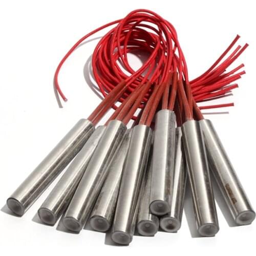 5PCS 17mm 62~75mm 201SUS Single Head Dual Heating Pipe 110/220/380V 260/270/290/300/320W Heater Element for Water