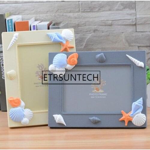60pcs Seashell Photo Framing Picture Frame Mediterranean Sea Coastal Shell Beach Home Desktop Decoration