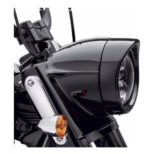 7 " inch visor headlight head lamp light trim beauty ring for Harley touring FLD