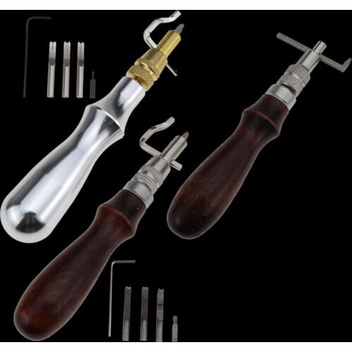 7 In1 Side Pressure Edge Stitching Groover leather Craft Edge Cutting Device Sideline Multifunctional Tool Groover