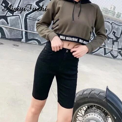 Женские джинсовые капри AisiyiFushi China At AliExpress