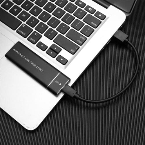 Aluminum USB 3.1 Type-C to M.2 NGFF SSD Case 6Gbps External Hard Drive Disk Case
