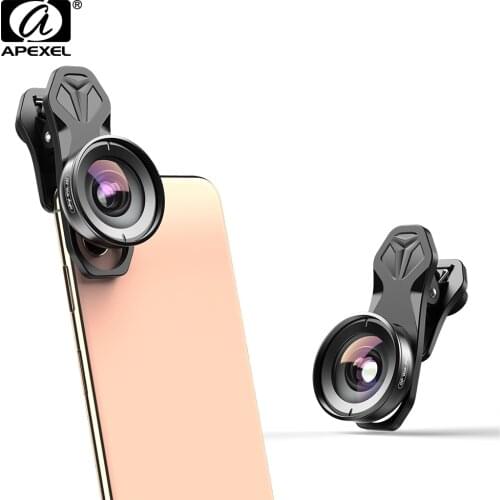 APEXEL HD Functions Optic Phone Mobile Lens Kit 110 Degree Wide Angle Lens With CPL-Star Filter Lens For iPhone Android Phones
