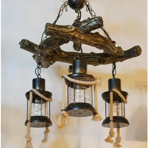 Diffuse coffee sLoft resin hemp Chinese antique personality American retro clothing store bar diffuse coffee shop GY282