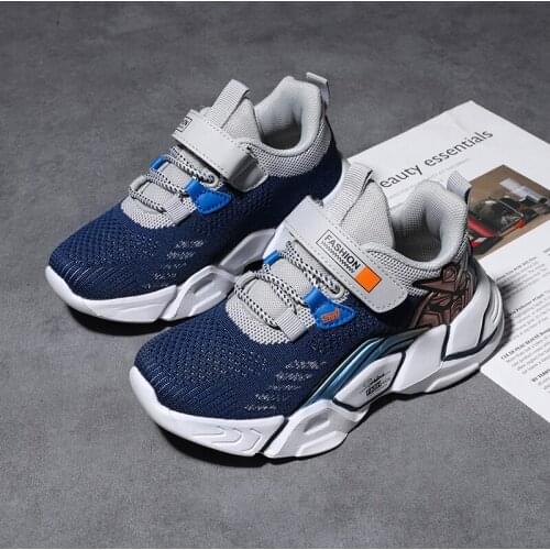 Boys Casual Shoes For Kids Sneakers Kids Shoes Children Sneakers Breathable Mesh Running Footwear Sport Trainers School Rubber
