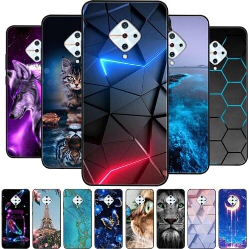 For vivo V17 Case Soft Silicone TPU Phone Cover For Vivo 1920 Case Coque For Vivo v17 Russia Vivo S1 Pro Funda V1945A Case