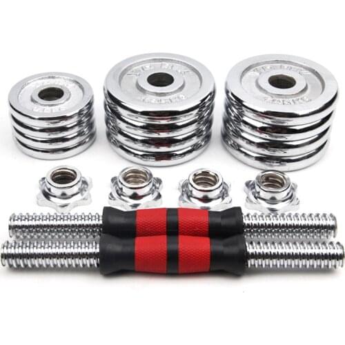 15KG Adjustable Weight Dumbbells Fitness Dumbbell Electroplating Weight Bars Gym Dumbbells Barbell Set For Men Body Building
