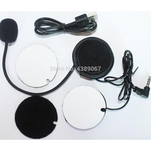 EJEAS V6 Helmet Heaset Earphone Kit with USB Charging Cable