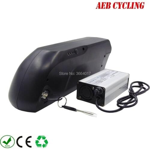 EU US no taxes Lithium ion 48V 11.6Ah tiger shark down tube Li-ion electric bicycle battery for fat tire bike with charger