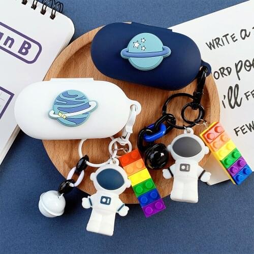 Cute Astronaut Case for OnePlus Buds Z TWS Case Wireless Headphone Shockproof Case Bluetooth 5.0 Earphone Case Protective Cover