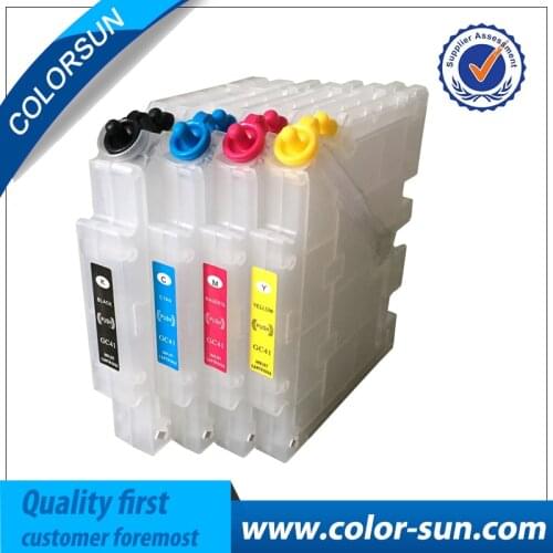 Refillable Ink Cartridge for Ricoh GC41 GC 41 Cartridge with Chip for Ricoh Deskjet SG2010 SG2100 SG2100l SG3100 SG2010L