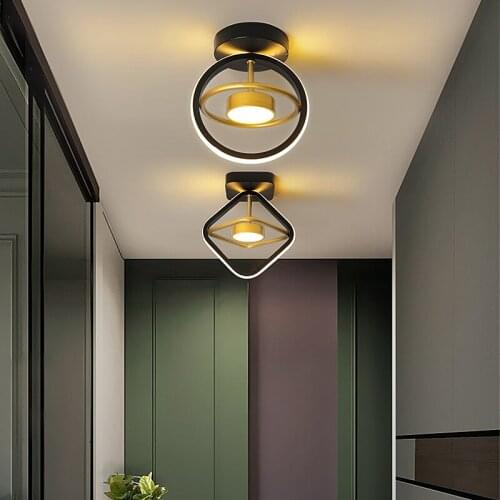 Trendy Black&Gold Ceiling Light Modern Minimalist Nordic Decoration For Living Dining Room Bedroom Fixture Chandelier Lamps