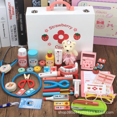 Simulation Little Doctor Toy Set Girl Tool Medical Box Injection Nurse Boy Child Play House Stethoscope