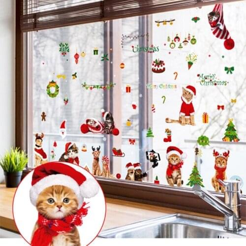 Window Sticker Decoration Christmas Design Home Office Bar Club Yard Decorations Easy To Stick And Remove Party Supplies