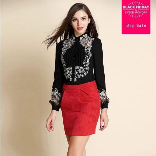 Noritree Blouses With Embroidery