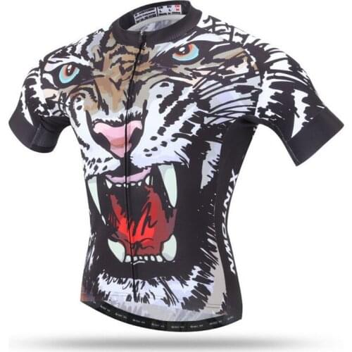 New Tiger Bicycle Sportwear Mens Cycling Jersey Ropa Ciclismo Short Sleeve Bike Jersey Shirt Roupa Breathable Cycling Clothing