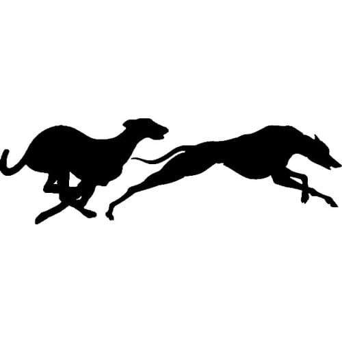 JuYouHui Exterior Accessories Decal Fashion Racing Greyhounds Vinyl Car Window Sticker Animal Motorcycle Decals Graphic
