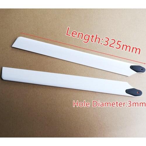 325mm 32.5cm Main Blades 3mm Hole diameter 325*3mm Spare Parts Accessories For 450 Helicopter Model Toys