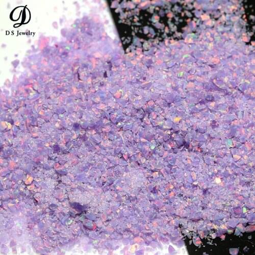 Factory Price (5 Gram/Lot) 1.5mm-160mesh OP01-OP78 Free Shipping Japan Import Synthetic Created Crushed Opal Chips For Ring