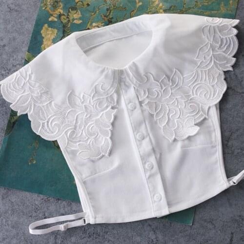 New Ladies pearl organza accessories blouse detachable fake collar Wild decorated detachable ladies spring winter shirt sweater