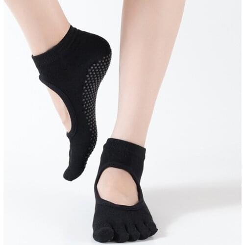 1 Pair Sports Socks Good Flexibility Breathable Cotton Yoga Socks for Balle Dance Fitness Sportswear Accessories size for 34-39