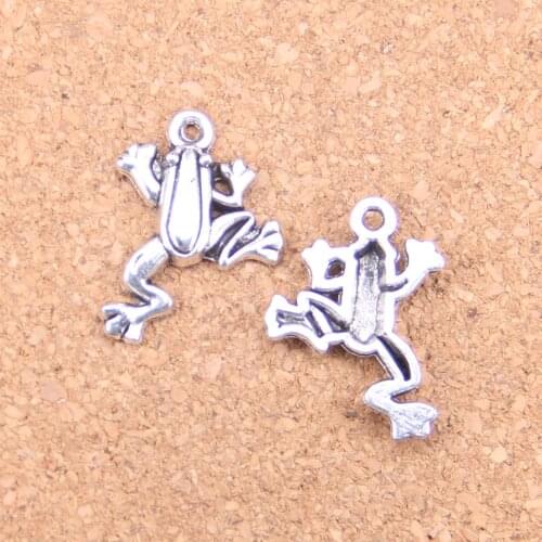 28pcs Charms frog 16x13mm Antique Pendants,Vintage Tibetan Silver Jewelry,DIY for bracelet necklace