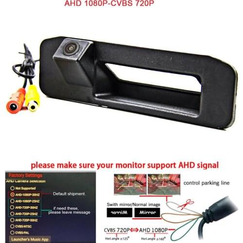 180deg Car trunk handle rear Camera for Mercedes BENZ GLK300 GLK260 GLK350/ML GLA GLC GLE A180 A200 A260 X204 Dynamic trajectory