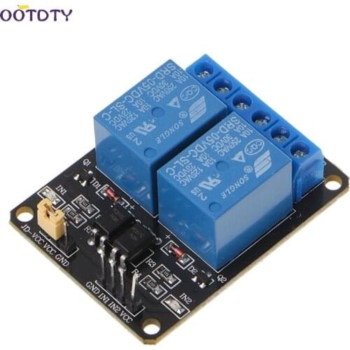 2 Channel DC 5V Relay Switch Module For Raspberry Pi ARM AVR DSP