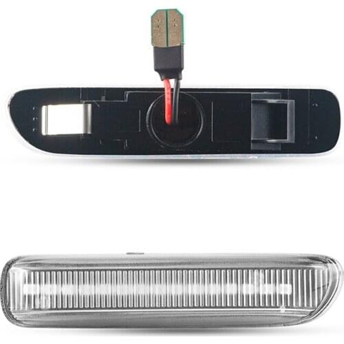 2Pcs Side Marker Light Dynamic Amber Flowing Water LED Turn Signal Lamps For BMW 3 Series E46 1998-2001 Canbus Error Free