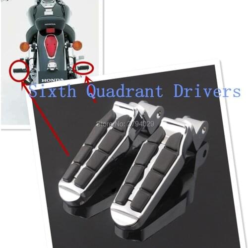 New 2Pcs Chrome Front Footrests Fit For Honda 1100 Shadow Ace 1995-1999 Custom Free Shipping
