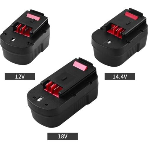 3000mah For 12v 14.4v 18v Black&Decker 18V NI-MH A18 A1718 A18NH HPB18