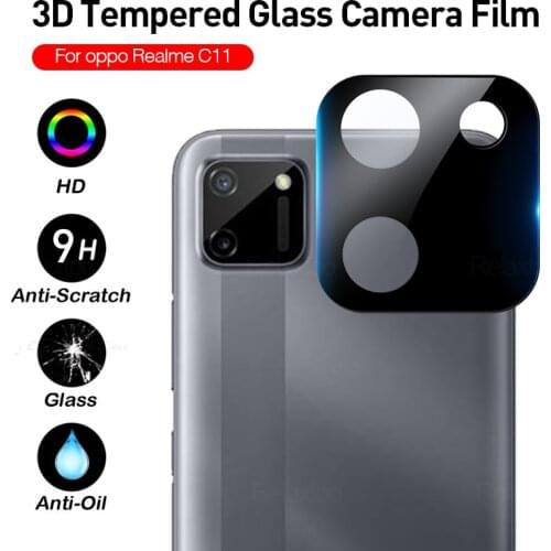3D Curved Tempered Glass Camera Lens Protector Cover for RealmeC21 Realme Realmi Realmy Relme C21 C11 C15 C 21 11 15 Kamera Case