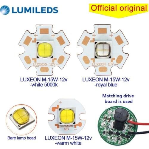 5pcs free shipping Luminus 15w led chi White Neutral White Warm roya blue Emitter high-power 12V 20mm 16mm coppe fishing lamp