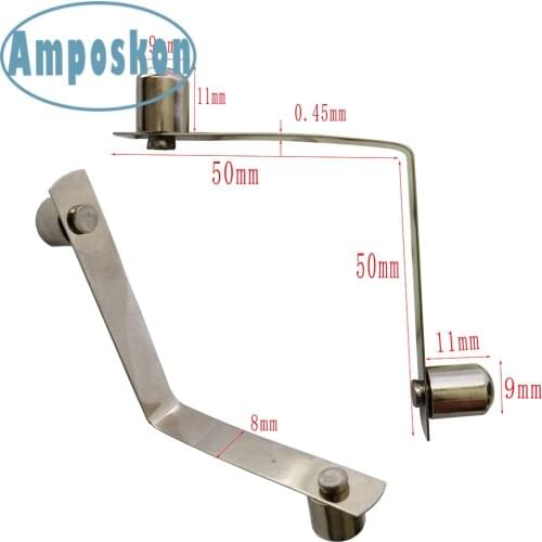 5 PCS New 9 x 11mm/9.7 x 13.2mm Push Solid Button Spring Snap Clips Double Pin Tent Pole Clips Awning Telscopic Tube Boat Parts