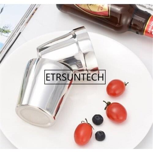 50pcs Stainless Steel Double Wall Ice Cold Water Mug Milk Mugs Beer Cup Bilayer Coffee Lemon Juice Mug
