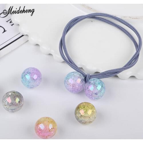 Acrylic Transparent Colorful Beads for Fashion Jewelry DIY Making Material Trumpet Flower Accessory Ancient Wind Hair Decoration