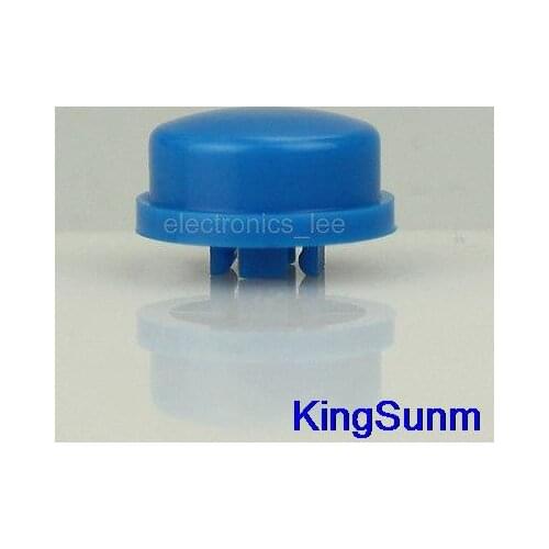 Free Shipping 100pcs Round B3F-4055 Tactile Switch Cap 9.58x5.1mm blue compatible