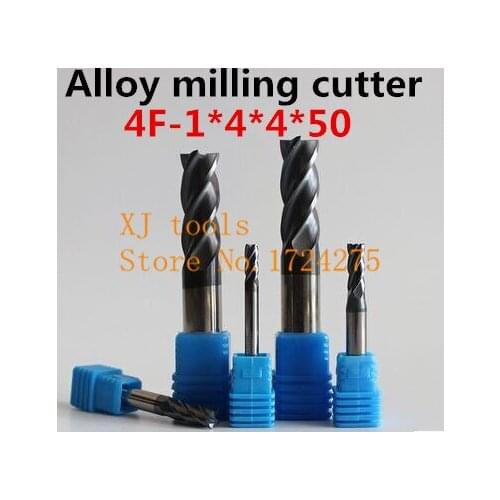 Free Delivery HRC50 1Pcs Of 1.0mm - 50L Micro Solid Carbide End Mill CNC Milling Cutter Bits